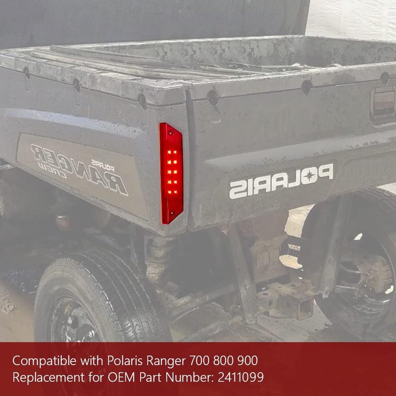 KICRY Ranger Tail Light Compatible with Polaris Ranger 500 700 800 900 2009-2016 Replacement OEM 2411099 (2411099Red) - Image 3